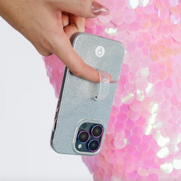 NWT Loopy PLATINUM SPARKLE iPhone 15 Pro Max Phone Case - Righty - Picture 9 of 10